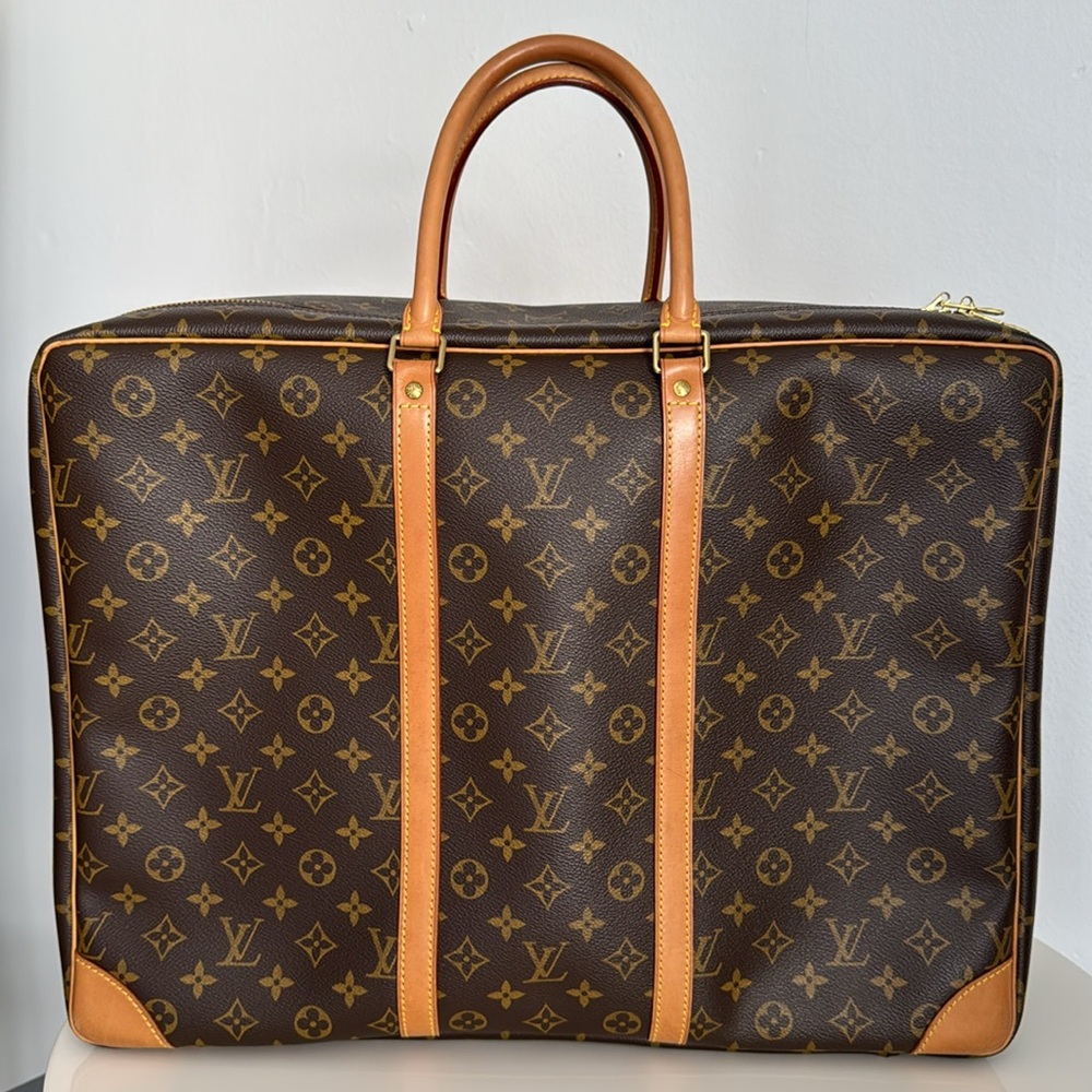 Louis Vuitton Luxury Brown Monogram Luggage Bag in Excellent Condition